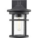 Namath 1 Light 11.25 inch Textured Black Outdoor Wall Sconce